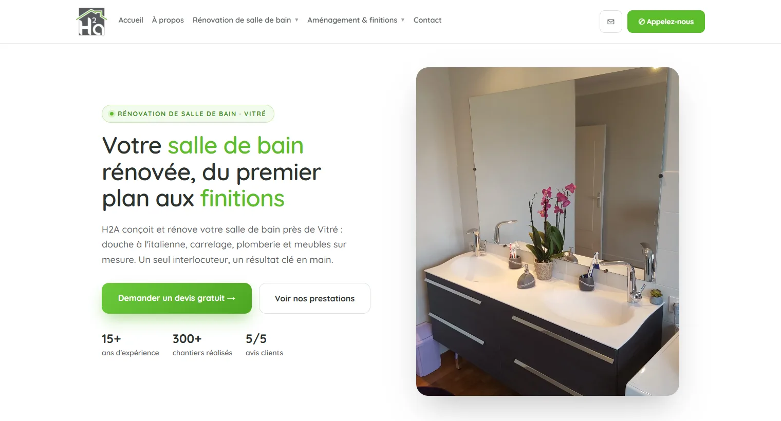 Site livré par Claude — H2A2 Rénovation